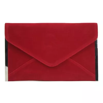 £11.99 • Buy Women's Velvet Envelope Clutch Bag Wallet On Chain Prom Party Wedding