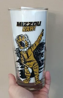 Missouri Tigers Mizzou Rah MFA Oil Break Time Truman The Tiger Glass • $15.95