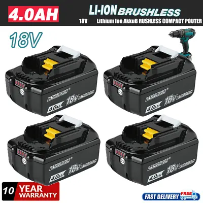 For Makita BL1840B 18V LXT Lithium Ion BL1830B BL1820B BL1815 4A Battery+Charger • $34.16