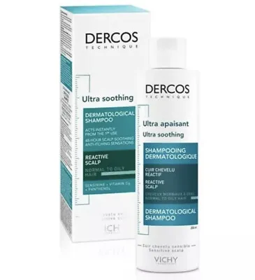 Vichy Dercos Ultra Soothing Shampoo For Normal To Oily Hair 200ml • $20.99