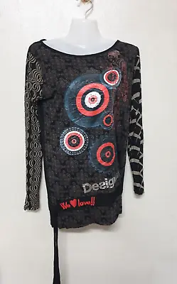 £18.49 • Buy Desigual  Maglia-Vestito Woman ⭐ Black ⭐ Long Sleeve Damen Shirt Femme L