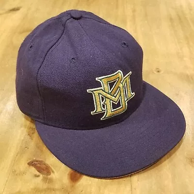 Vintage Milwaukee Brewers Hat Cap New Era Size 6 3/4 Diamond Collection Made USA • $7.44