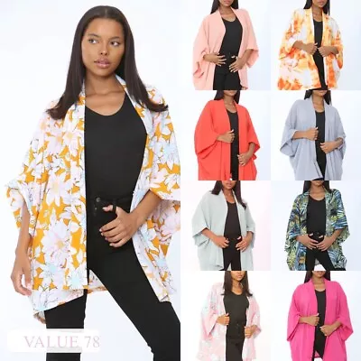 £7.50 • Buy Women's Kaftan Kimono Casual Floral Cardigan Sheer Tops