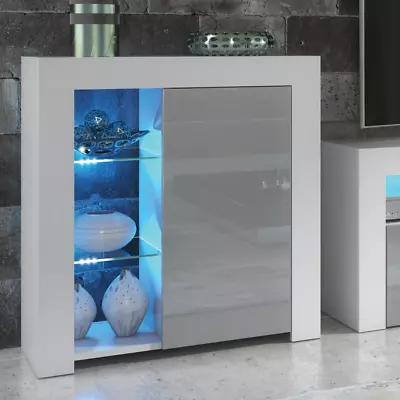 £89.90 • Buy TV Unit Modern Sideboard Cabinet Cupboard TV Stand Living Room High Gloss Doors