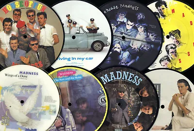 £65 • Buy MADNESS - SET OF 8 PICTURE DISCs - OUR HOUSE OF FUN Ska Suggs 7  Vinyl Lp KIX79