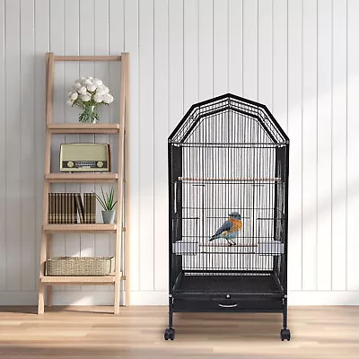 Large Play Top Parrot Finch Cage Macaw Cockatoo Pet Supply With Stand Bird Cage • $70.15