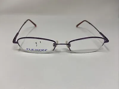 Flexon By Marchon Eyeglasses Frame 425 Plum Purple 50-18-140 Half Rim D371 • $56.75