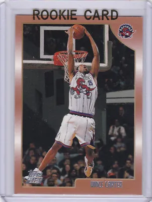 VINCE CARTER 1998 ROOKIE CARD Topps Basketball RC Toronto Raptors FUTURE HOFer! • $0.99