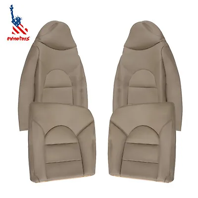 For Ford 1999-2000 F250 350 Lariat Driver & Passenger Tan Leather Seat Cover • $98.16