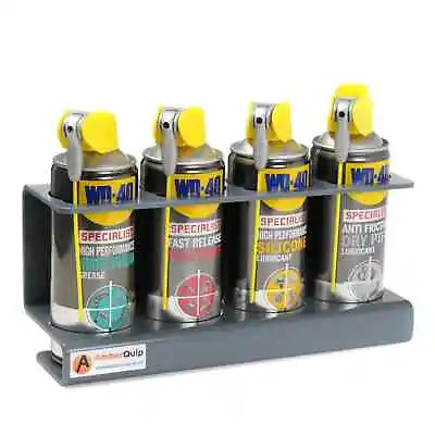 Wall Mount Storage Holder For Spray Aerosol Cans Bottles. Ideal Locksmith • £17.99