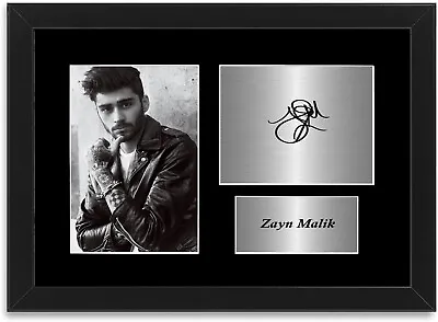 Zayn Malik Singer A4 Printed Signed Autograph Photo Display Mount Gift Framed • £19.99