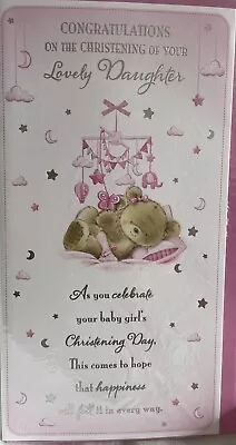 Christening Card Your Daughter / Card For Daughters Christening • £1.99