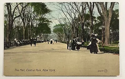 New York/The Mall Central Park/Vintage Postcard PM1911 • $6.99