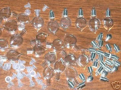1 Glass Heart Bottle Pendant Vials Charm Bead Tiny • $1.91