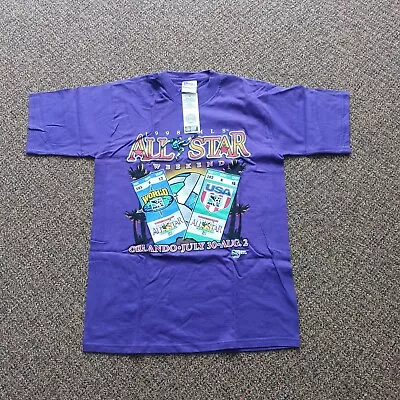 Vintage MLS Soccer 1998 All Star Weekend T-Shirt Youth 18/20 Single Stitch NOS • $37.99