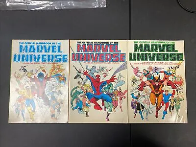 The Official Handbook Of The Marvel Universe Vol 5-6 & 8 TP (Marvel 1986) • $19.99