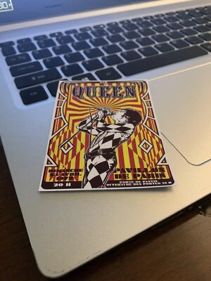 $4.24 • Buy Queen Concert Poster Sticker. Paris 1978