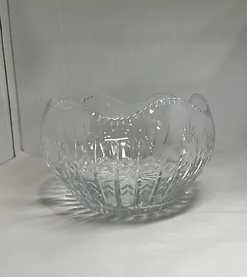 House Of Igor Carl Faberge Large Crystal Cut Centerpiece Bowl • $69.99