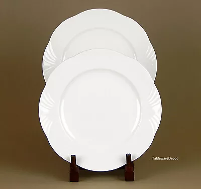 £35.17 • Buy Villeroy & Boch ARCO WEISS: Set Of 2 Salad Plates Mettlach, White, Germany, Bone