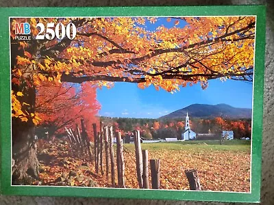 MB Grand 2500 Piece Puzzle Tamworth NH 1998 • $22.10