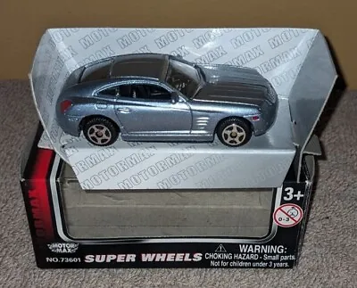 Motormax Super Wheels Chrysler Crossfire Metal Die Cast Car 1:64 Silver Metallic • $18.99