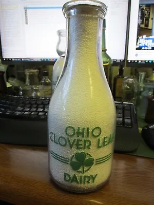 $14.99 • Buy Toledo, Ohio Cloverleaf Dairy TRPQ Milk Bottle  Protect The Children  OH O