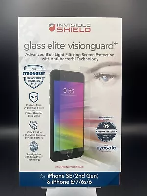$8 • Buy ZAGG INVISIBLE SHIELD HYBRID GLASS PROTECTION FOR IPHONE SE (2nd Gen) 8/7/6s/6