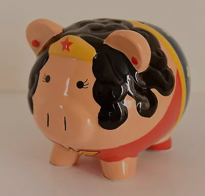 Wonder Woman Piggybank Pig Money Box D.C Comics FAB Starpoint Verygood Condition • £7