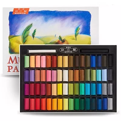 2 Packs - Mungyo Non Toxic Square Chalk 64 Assorted Colors Soft Pastel (MPS-64) • $33.15