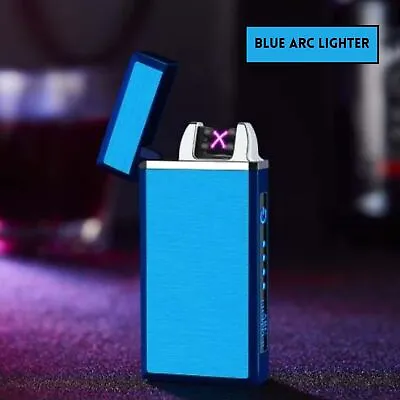 Electronic Lighter  USB Rechargeable Dual Arc Flameles Windproof Electric Plasma • $12.49