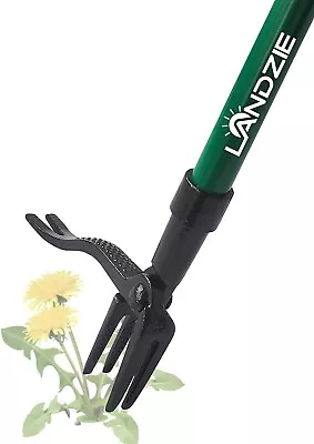 Landzie Weeder - 44 Inch Long Steel Stand Up Manual Weed Remover Tool • $44.99