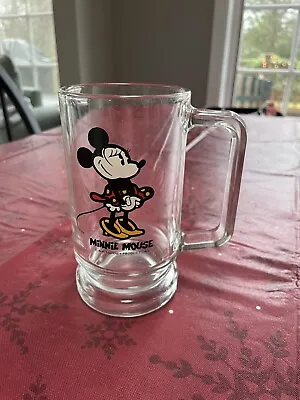 Vintage Disney Minnie Mouse Glass Mug • $9.99
