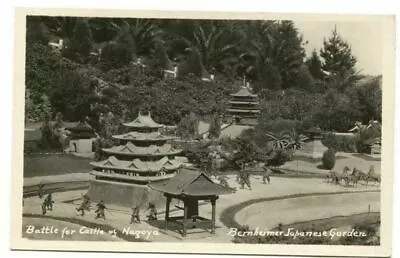 RPPC Postcard Battle Castle Nagoya Bernheimer Japanese Garden San Francisco CA • $20