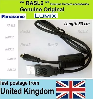 Genuine Panasonic Camera To PC Computer USB Cable For Lumix DMC TZ FZ LX GH GX G • £12.95