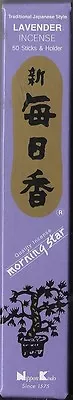 Morning Star Nippon Incense Sticks Lavender Scent 50 Sticks With Holder • $3.50