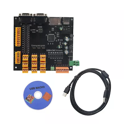 9 Axis 100KHz CNC USB Stepper Motor Controller Breakout Board DC 24V Dl45 • $44.57