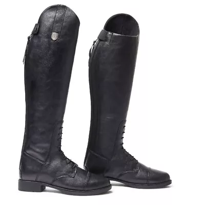 Mountain Horse Kids Veganza Tall Field Boots Vegan Leather Black • $135