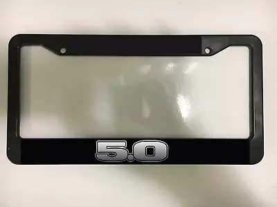 5.0 Mustang GT Racing Street American Muscle Car Ford  Black License Plate Frame • $10.49