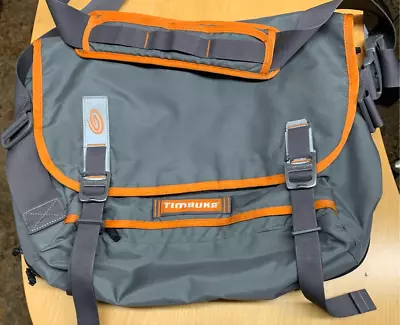 TIMBUK2 COMMAND GRAY ORANGE LAPTOP MESSANGER SHOULDER BAG With INSERT Work Schoo • $55