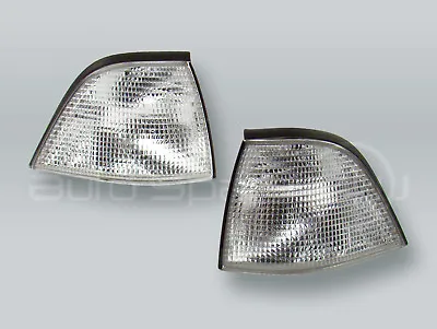 DEPO Clear Corner Lights Parking Lamps PAIR Fits 1992-1998 BMW 3-Series E36 2DR • $54.90