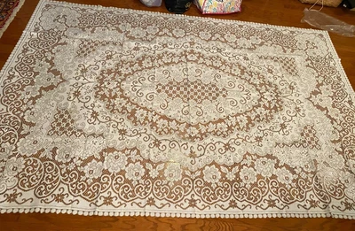 $12.45 • Buy Quaker Lace Rectangle Tablecloth Size 102  X 66   Never Used