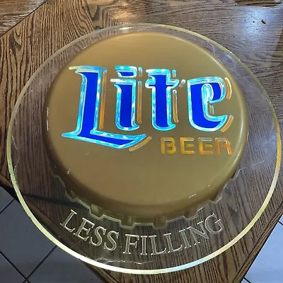 Miller Lite Wall Motion Light Sign Vintage 1996 Plug In Beer Mancave • $49.99