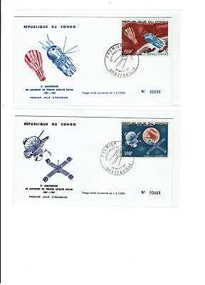 Congo 1967 Space 4 Covers Anniv: Gemini Vostok Mars Sputnik Ranger !! • $8