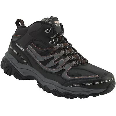 Skechers Men After Burn Geardo Hiking Boots Shoes Charcoal 50120 EWW Ext Wide 10 • $79.99