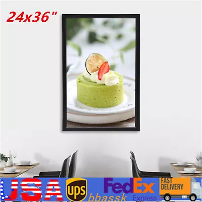 LED Light Box Movie Poster Display 24 X36  Advertising Frame Store Wall Mount US • $79