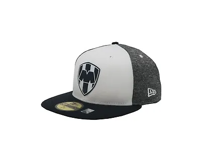 New Era 59Fifty Men Women Hat Rayados De Monterrey Liga MX White Gray Navy Cap • $45