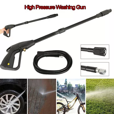 2-in-1 High Pressure Car Power Washer Water Spray Lance Trigger Jet Gun Durable • $90.38