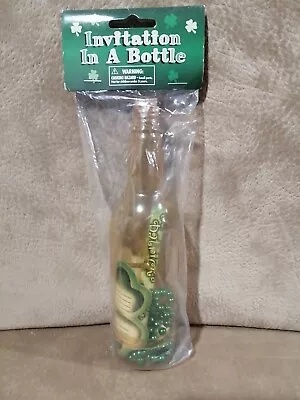 Invitation In A Bottle Personalized Message In A Bottle Vintage Plastic 7  • $13.74