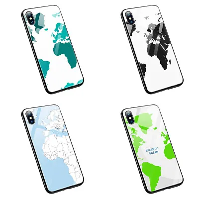 £8.99 • Buy World Map Travelling M33 Tempered Glass Silicone Case