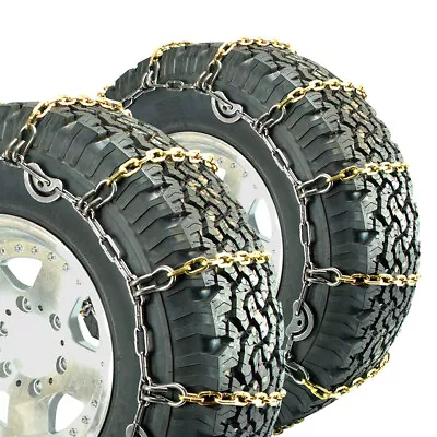 Titan Truck Alloy Square Link Tire Chains CAM On Road IceSnow 7mm 305/70-16 • $701.12